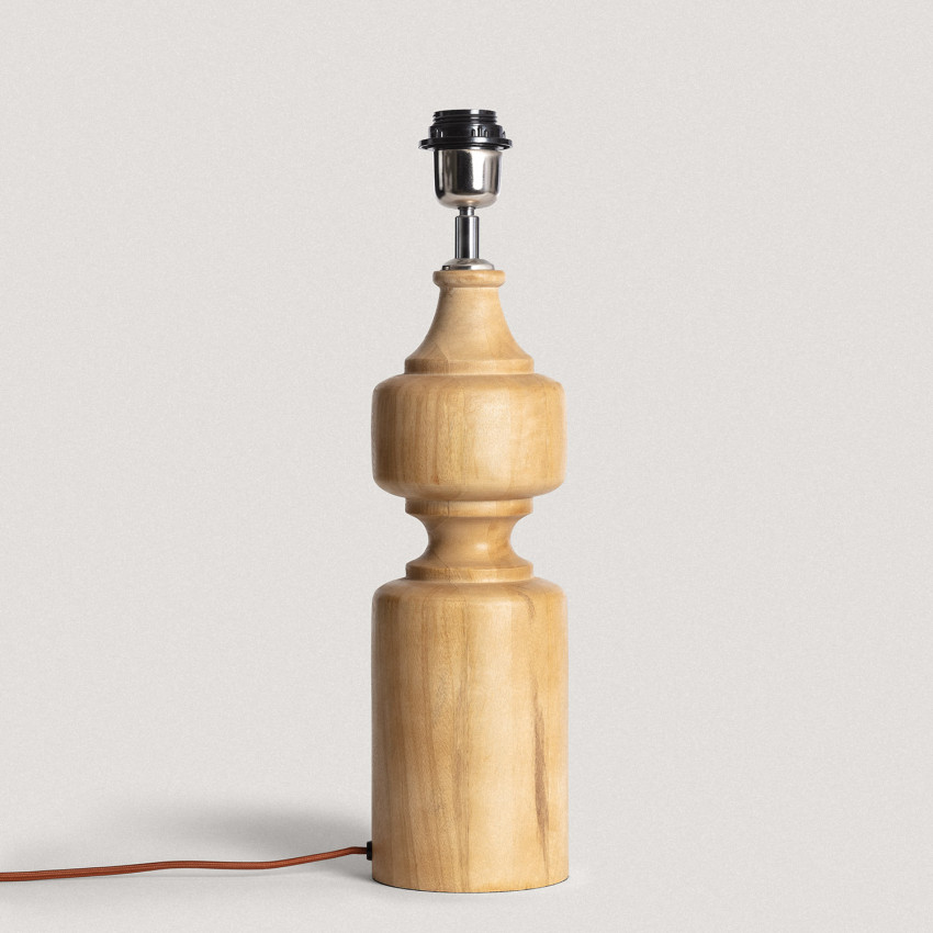 Product van Tafellampvoet van Hout Sansa ILUZZIA