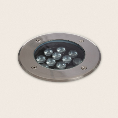 Oczko Zewnętrzne LED 12W Solid Wpuszczane Podłogowe Inox