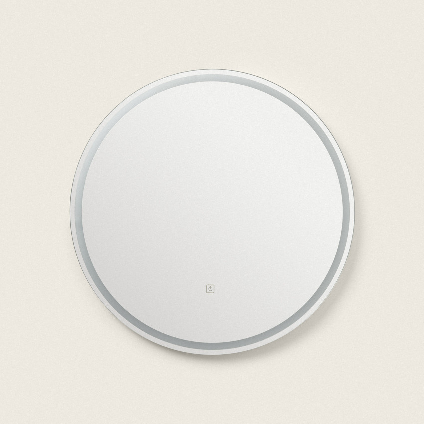 Product of Jizan Anti-Fog Bathroom Mirror with LED Light Ø60 cm