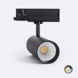 LED-Strahler für 3-Phasenstromschiene 30W Carlo CCT Wählbar No Flicker Schwarz