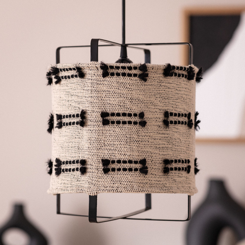 Product of Sioux Metal & Cotton Pendant Lamp