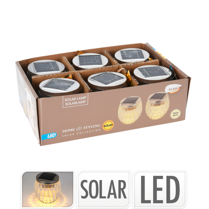 Product van Glazen LED Pot Solar Kesia