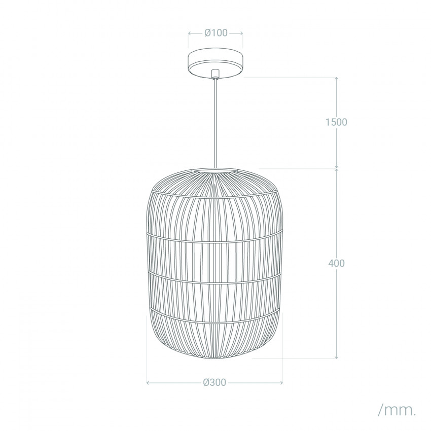 Product van Lampenkamp voor Hanglamp Bamboe Kairatu
