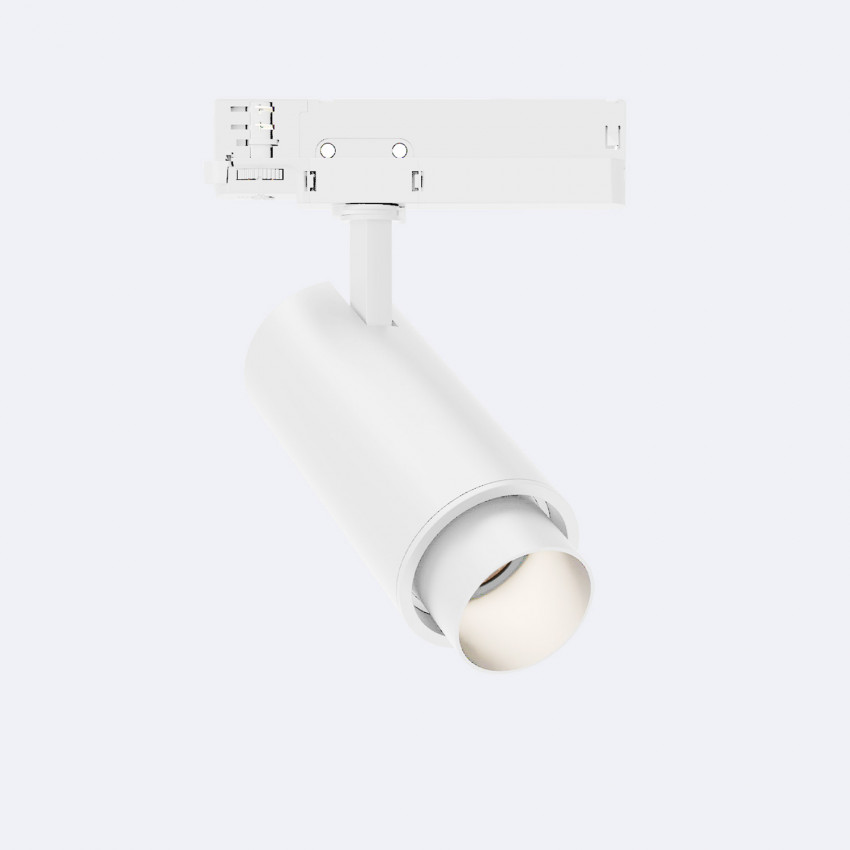 Produit de Spot LED Fasano Cylindre 20W pour Rail Triphasé No Flicker Dimmable Blanc