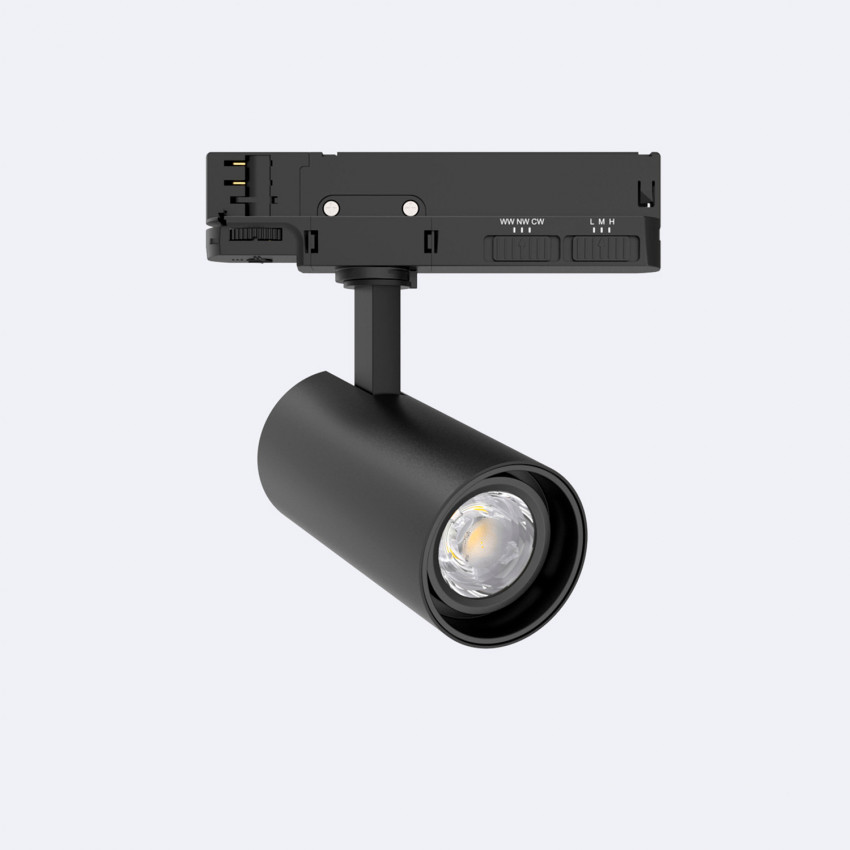 Produit de Spot LED Fasano 20W pour Rail Triphasé No Flicker Dimmable Noir