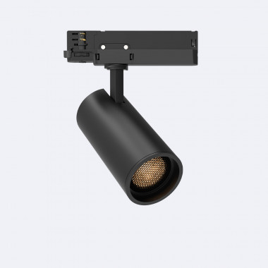 Spot LED Fasano Anti-éblouissement 30W pour Rail Triphasé No Flicker Dimmable Noir