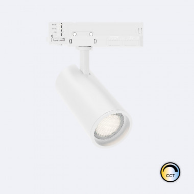 Spot LED Fasano Anti-éblouissement 30W pour Rail Triphasé CCT No Flicker Dimmable DALI Blanc
