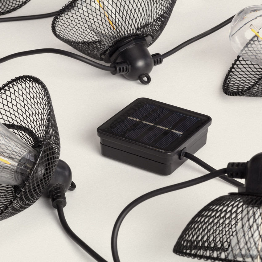Produkt od 6,5m Solární Venkovní LED Světelná Girlanda s Žárovkami Kodos