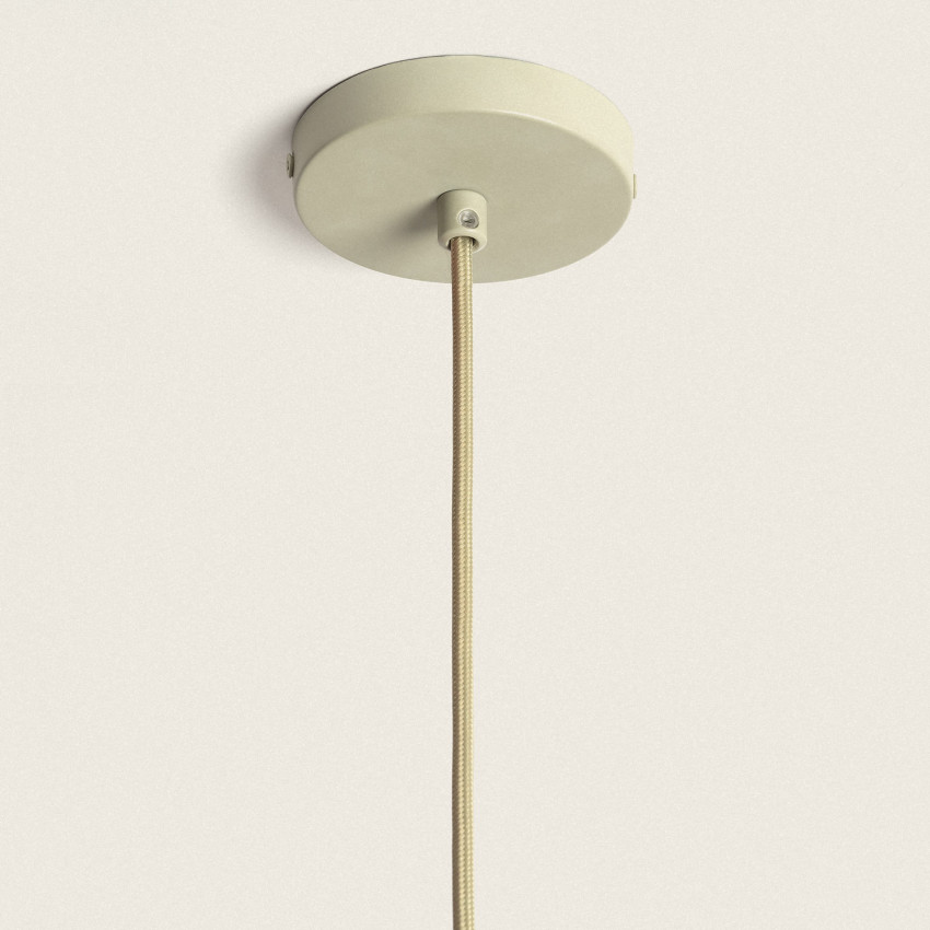 Product van Lamphouder Houder voor Hanglamp met Groen Textiel Kabel