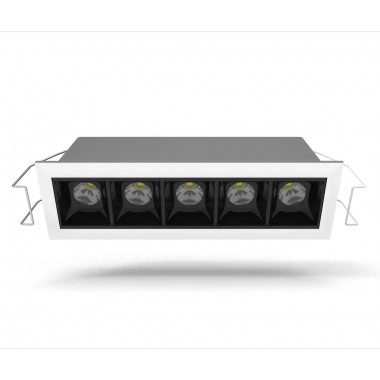 Faretto Downlight LED 10W Cree Lineare (UGR17) Foro 140x37 mm
