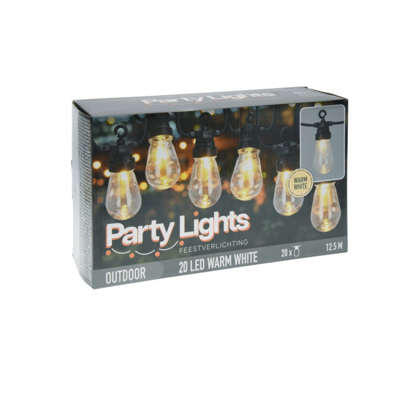 Produkt od 12,5m Venkovní LED Světelná Girlanda Ayat 20 Žárovek