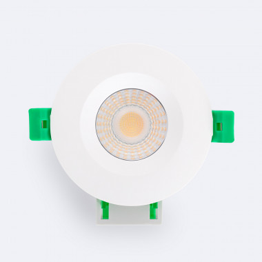 Product van Downlight LED Vlamvertragend  Rond  4CCT ( Warm -Neutraal) Regelbaar  IP65 Wit  Zaagmaat  Ø70 mm