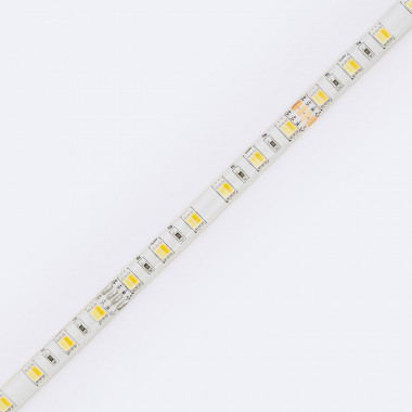 Product of 5m 24V DC 60 LEDs/m CCT Selectable LED Strip 10mm Wide cut at Every 5cm IP65 