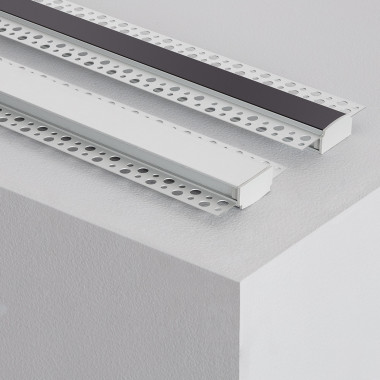 Prodotto da Profilo Alluminio Incasso Cartongesso / Pladur 2m per Striscia LED Doppia 
