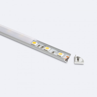 1m Rohový Hliníkový Profil Kulatý pro LED pásek do 5 mm