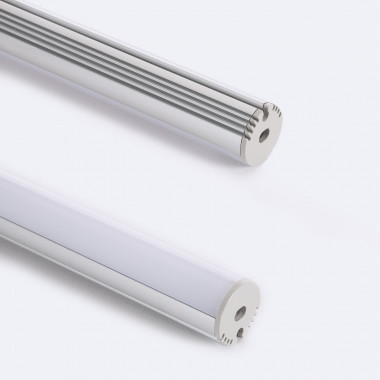 Profilé Aluminium en Saillie et Suspendu 2m pour Ruban LED jusqu'à 24 mm -  Ledkia