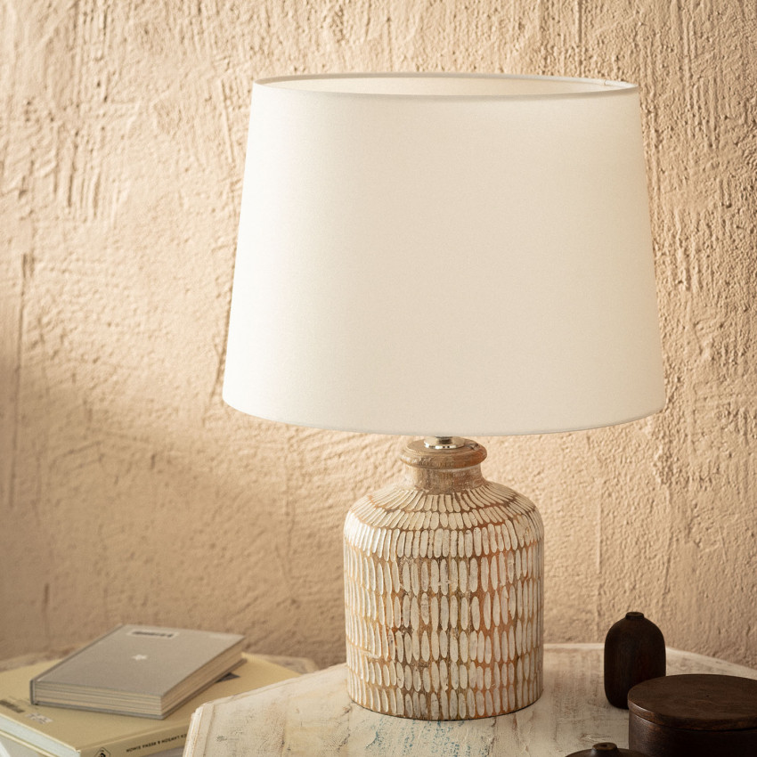 Product of Govesan Wooden Table Lamp ILUZZIA 