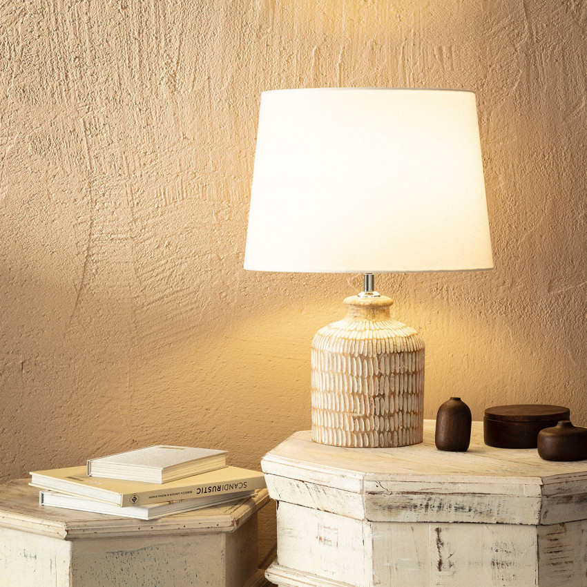 Product of Govesan Wooden Table Lamp ILUZZIA 