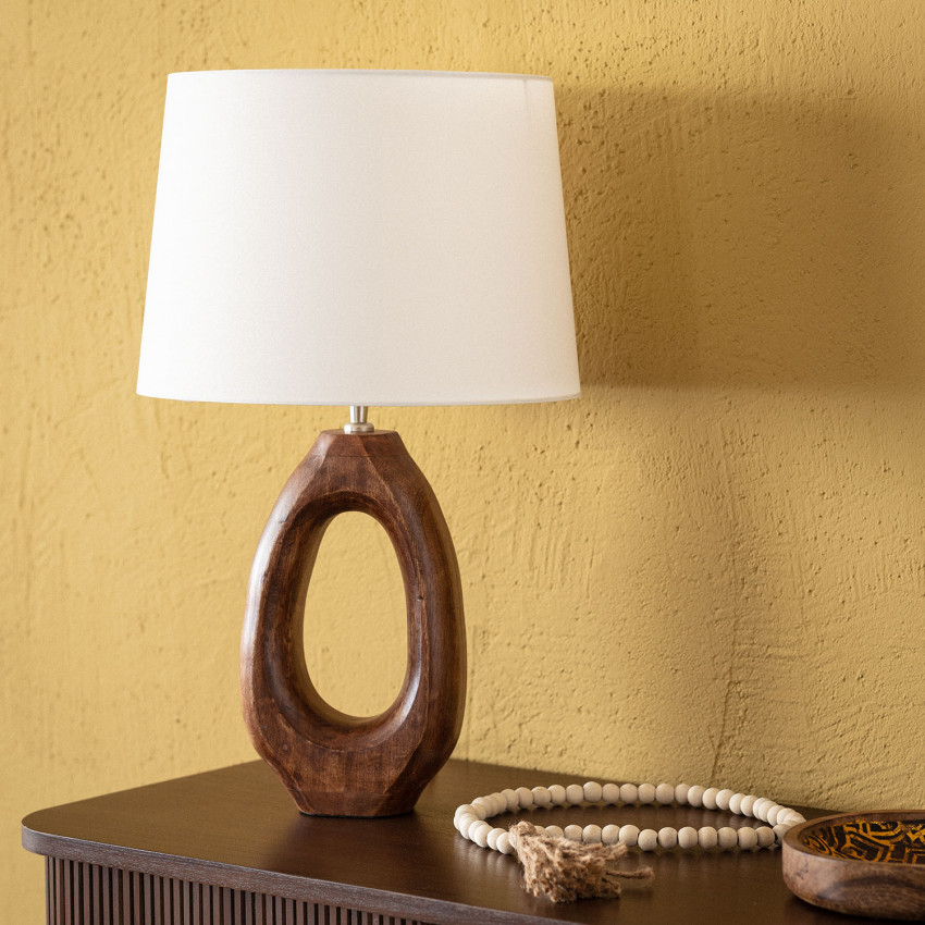 Product of Darshan Wooden Table Lamp ILUZZIA 