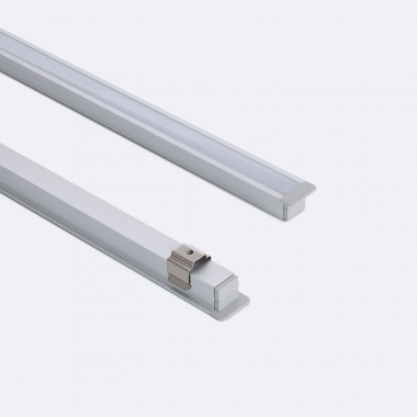Produkt von Aluminiumprofil Einbau Schmal 2m mit durchgehender Abdeckung für LED-Streifen bis 6 mm
