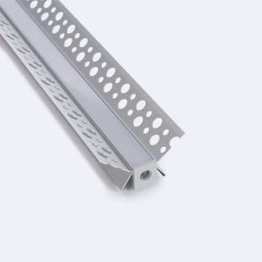 Product of 2m Aluminium Profile for Plasterboard Recess Corner for LED Strips up to 9mm 