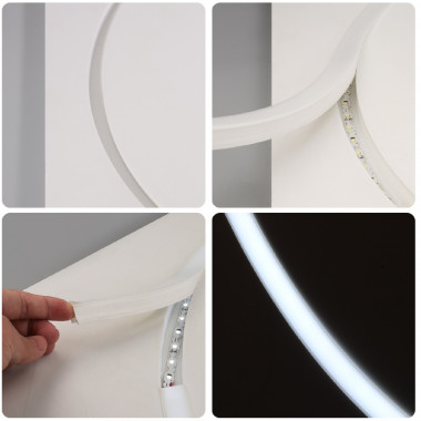 Product van Silicone Buis Flex Inbouw voor Led Strips tot 15 mm
