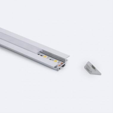 Product van Inbouwprofiel Aluminium Laagprofiel  voor LED Strips tot 11 mm