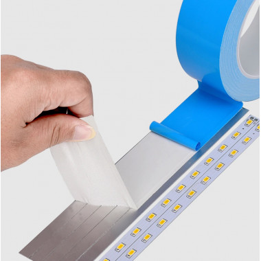 Product van Dubbelzijdige Thermische Plakband Blauw 10 m voor LED Strips breedte 10mm