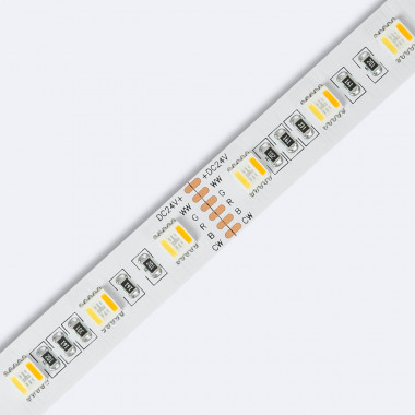 Product of 5m 24V DC RGBWW LED Strip 60LED/m 12mm Wide Cut at Every 10cm IP20 