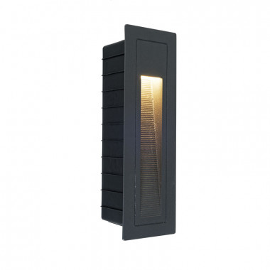 Balise Murale Extérieure LED Encastrable Anthracite Lane 3W
