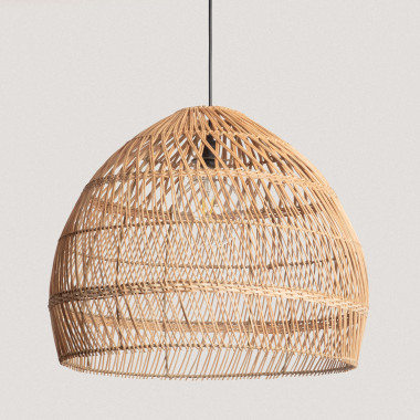 Wicker outdoor outlet pendant