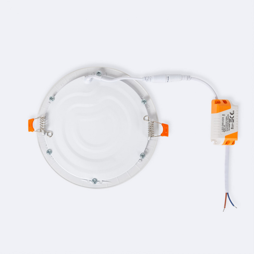 Product van LED Downlight 12W Rond SuperSlim Zaagmaat  Ø 155 mm pack 2 stuks