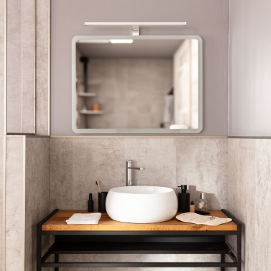 LED-Spiegel Badezimmer Antibeschlag 80x60 cm Benin
