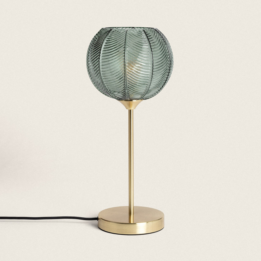 Product of Klimt Metal and Glass Table Lamp