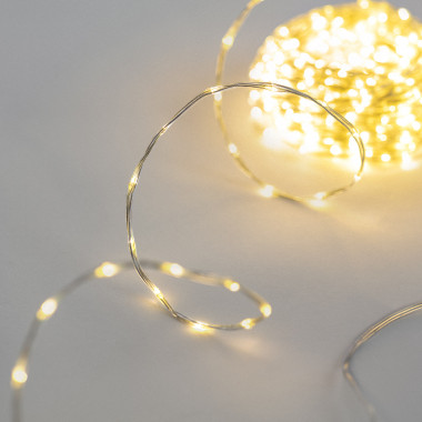 30m Venkovní LED Světelná Girlanda - Řetěz Teplá Bílá, Průhledná