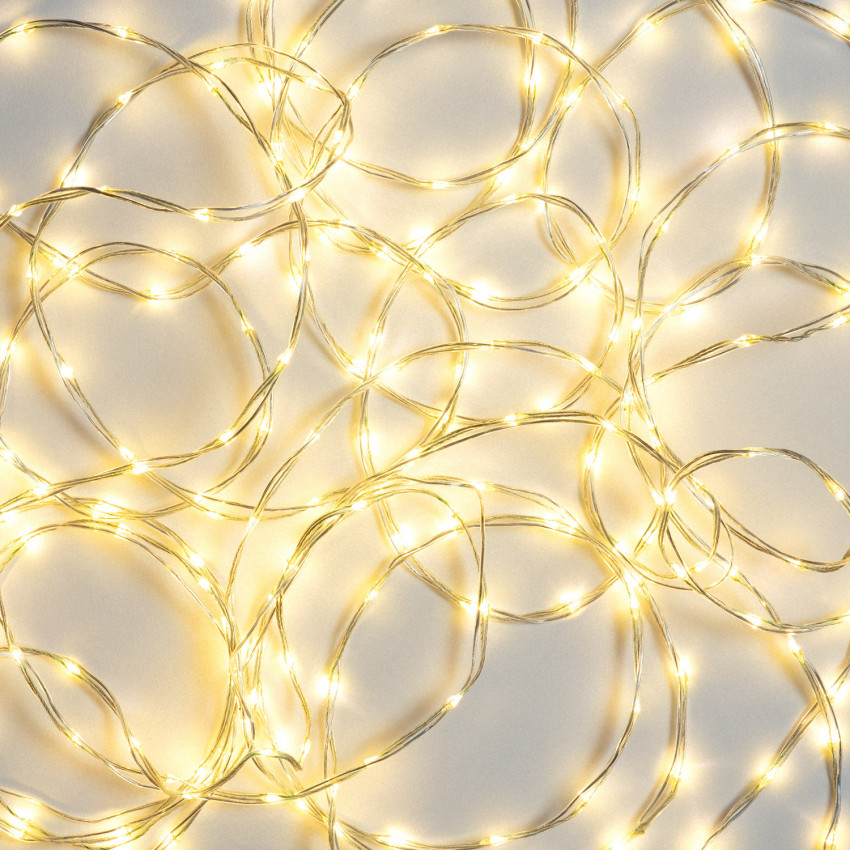 Product of 30m Warm White Outdoor LED Garland with Transparent Cable 