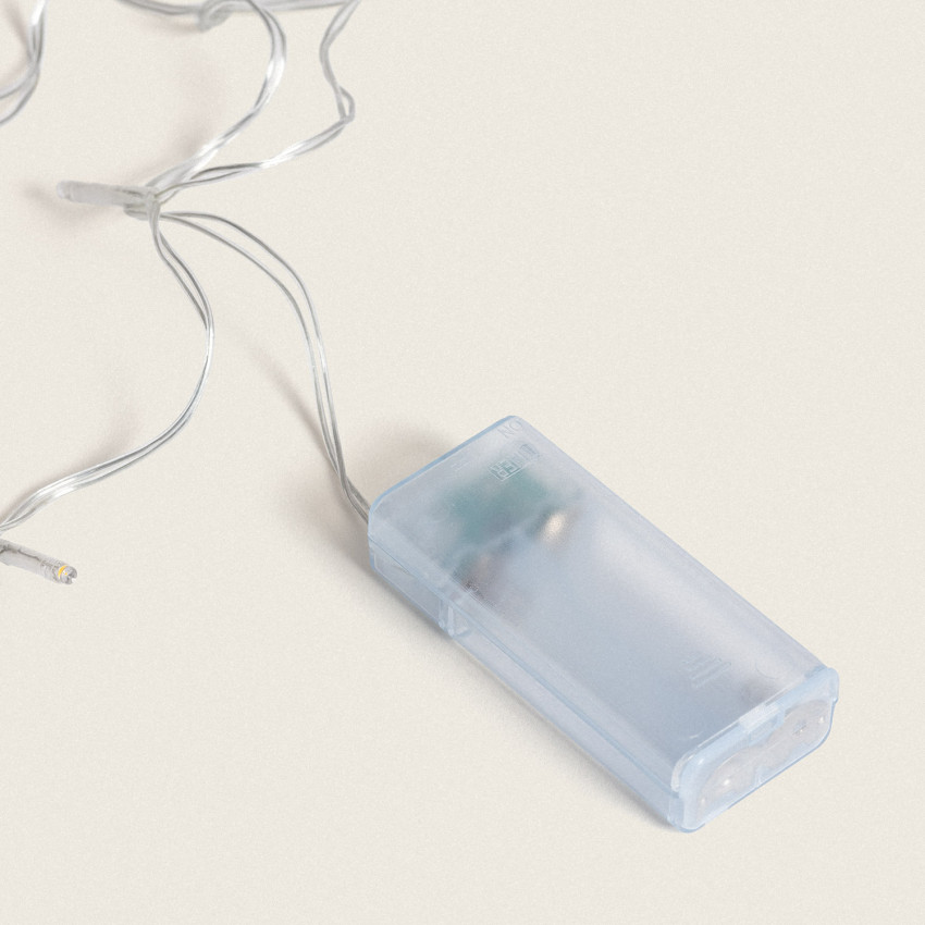 Produkt od 1m LED Světelná Girlanda - Řetěz s Časovačem na Baterie Teplá Bílá