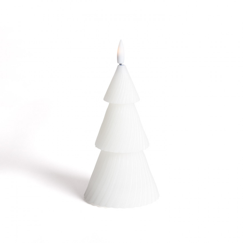 Produkt od LED Svíčka z Přírodního Vosku Vánoční Stromku na baterie 15 cm