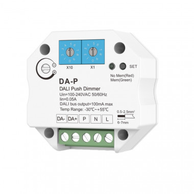 1-Channel DALI Dimmer Compatible with Push Button