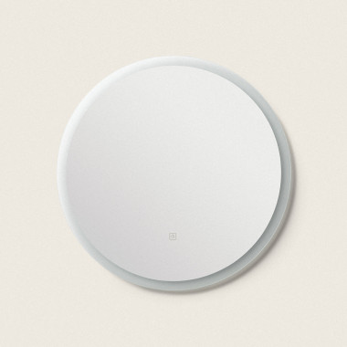 Koupelnové Zrcadlo s LED Světlem a Ochranou proti Zamlžení Ø60 cm Shala