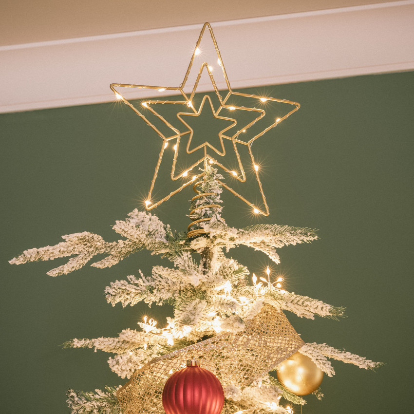 Produkt od Kovová LED Vánoční Hvězda na Stromek na baterie Jaione