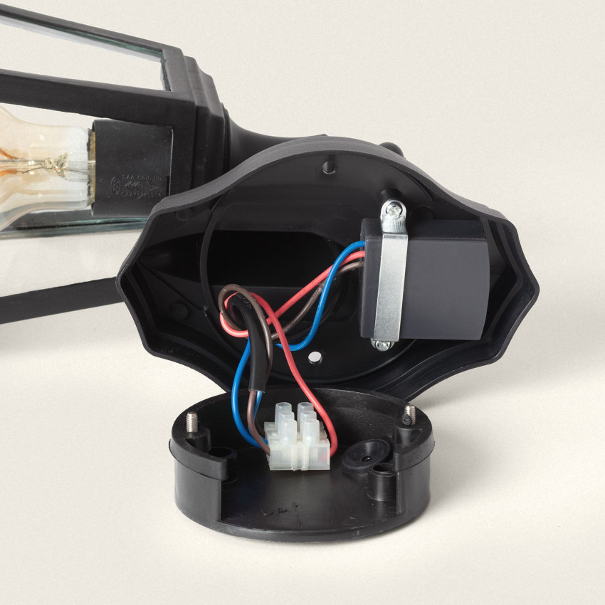 Product van Wandlamp Outdoor Sennen Zwart met PIR Sensor 
