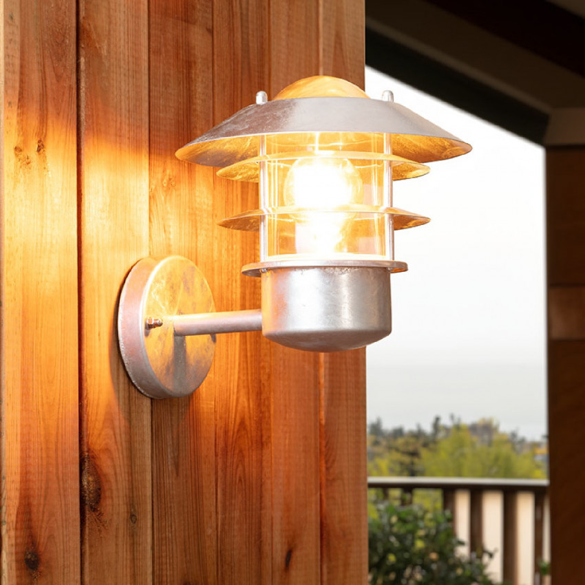Product of Coastal Stage Polished Steel Outdoor Wall Lamp 