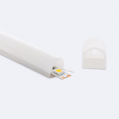 Tube Silicone Semi-Circulaire LED Flex Encastré pour Ruban jusqu'à 11 mm BL1513