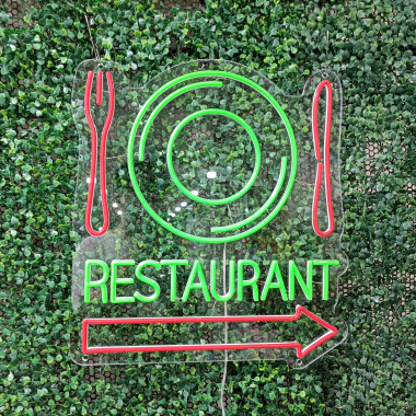 Neonový Nápis „Restaurant“