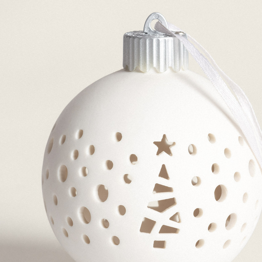 Produkt od Porcelánová LED Vánoční Baňka na baterie Estella