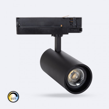 LED-Strahler für 3-Phasenstromschiene 30W Fasano CCT No Flicker Dimmbar Schwarz