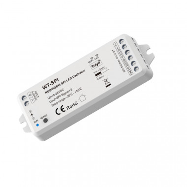 Controller Regolatore per Strisce LED RGB/RGBW Digitale SPI compatibile con Wi-Fi e Telecomando RF