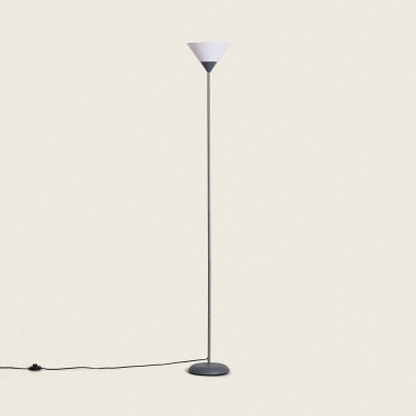 SWITCH FLOOR LAMP E27,1X40W MAX grey color pvc cable