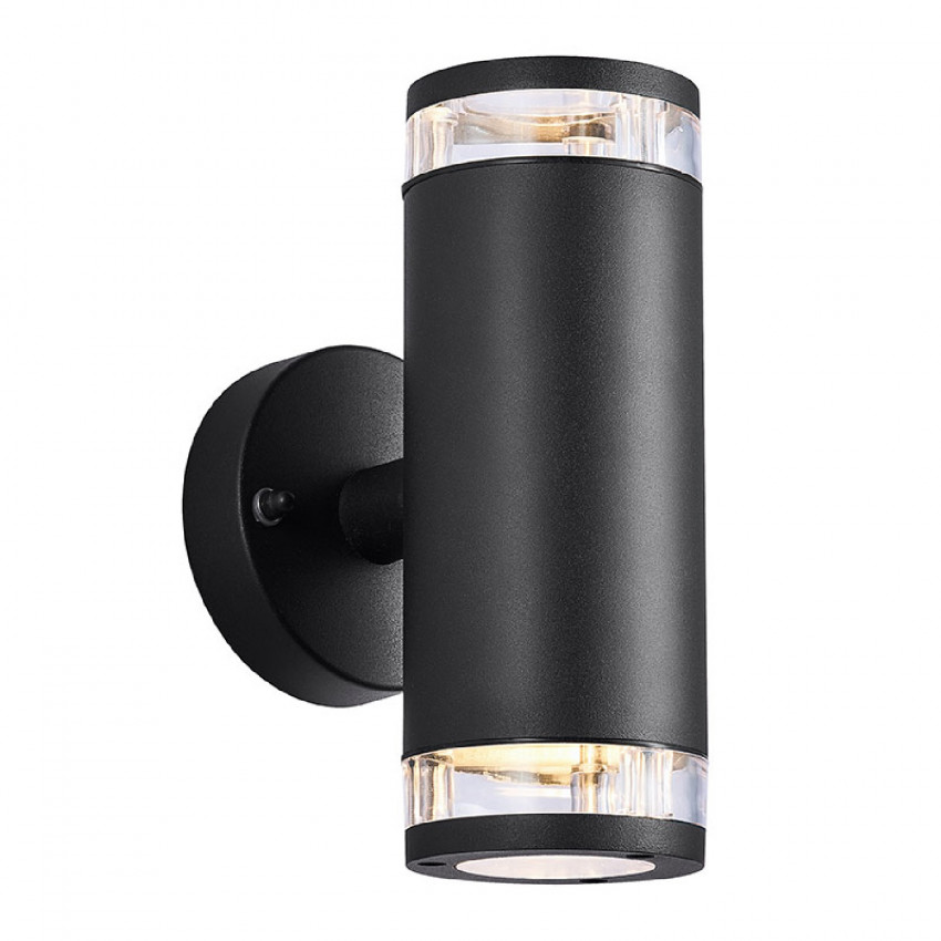 Product of Clyde Aluminium Outdoor Double Sided LED Wall Lamp in Black 